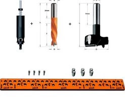 Pièce Pour Perceuse CMT900-SET Gabarit De Perçage Universel Avec Adaptateur De Forage, Foret à Cheville 5mm Et Foret De Pot 35mm